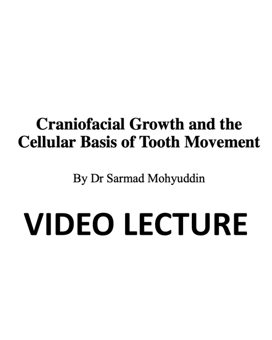 Orthodontics Chapter 4: Craniofacial Growth and Development (Urdu/Hindi, 90-Minute Video Lecture by Dr. Sarmad)